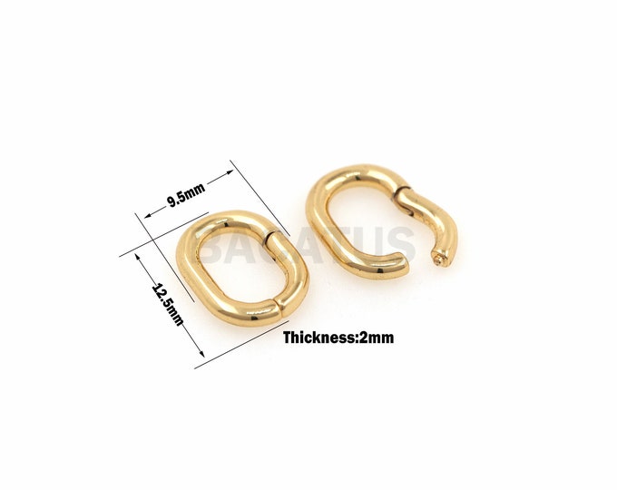 1pcs Oval Pull Buckle Pull Door Knocker Push Door Knocker Suitable For Bracelets, Necklaces And Jewelry DIY Production 9.5x12.5x2mm