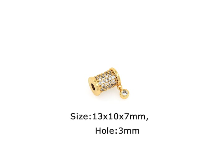 18K Gold Filled Tube Beads,Tube Beads,Gold Tube Beads,DIY Bracelet Necklace Earrings Jewelry Making