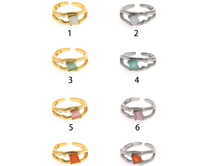18K Gold Filled Fashion Ring,Gold Dainty Round Ring,Open Ring,Minimalist Ring,Gift for Her