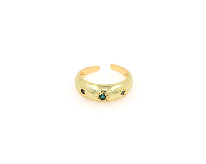 18K Gold Filled Round Ring,Gold Dainty Round Ring,Minimalist Ring,Gift for Her