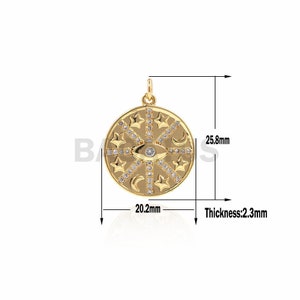 Exquisite eye, DIY necklace bracelet accessories, lucky pendant, diamond eye 1pcs
