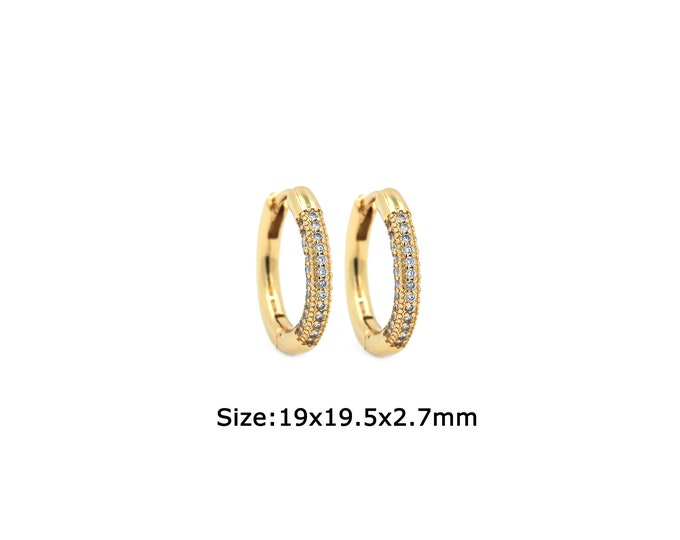 1 pair 18K Gold Filled Round Earrings,Gold Dainty Round Earrings,Simple Stud Earrings,Gift for Her