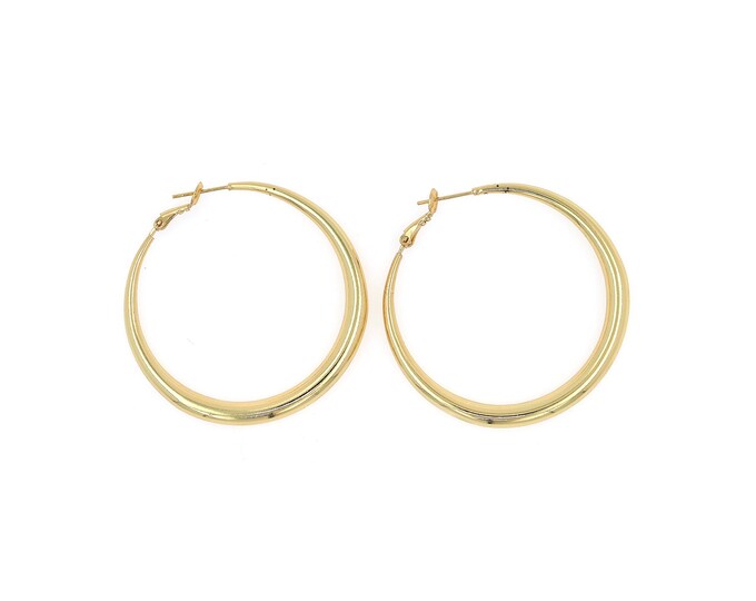 1 pair 18K Gold Filled Round Earrings,Gold Dainty Round Earrings,Simple Stud Earrings,Gift for Her,53.5x50.5x5mm