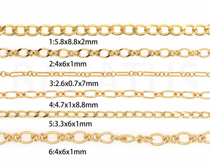 1 Meter, 18K Gold Filled Round Chain, Bracelet Necklace Accessories, Rollo Chain, Welded Chain, Layered Chain, DIY Jewelry Supplies,