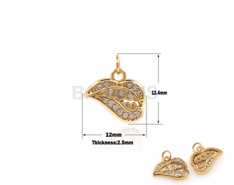 1PCS Lip Pendant Teeth Pendant Face Jewelry Micro-Pave Sexy Lip Necklace Suitable for Bracelet, Necklace, Jewelry Products 12.4x12x2.5mm