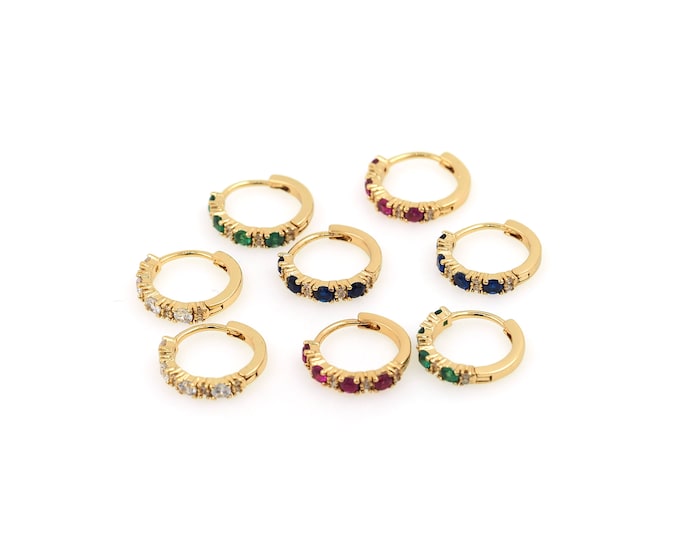 1pair 18K Gold Filling Round Earring,Gold Dainty Round Earring,Simple Earrings,Gift for Her
