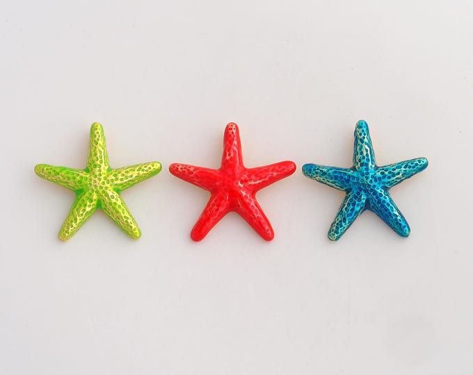18K Gold Filled Starfish Charm,Dainty Starfish Pendant,Enamel Starfish Pendant ,DIY Jewelry Supplies,29x30.7x4.2mm