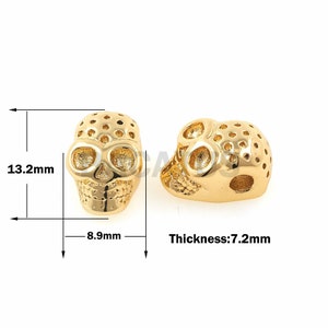 1pcs Unique skull beads,skull beaded,Diy handmade wholesale beads 13.2x8.9x7.2mm