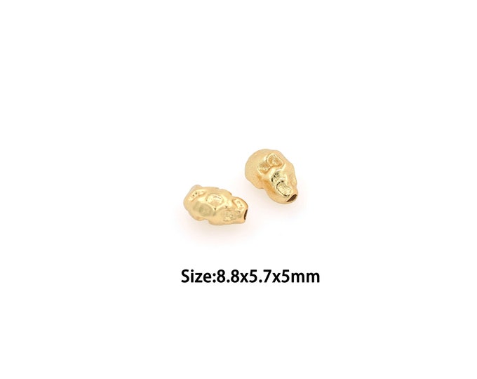 18K Gold Filled Fashion Beads,Gold Simple Beads,Dainty Beads,Spacer Beads, DIY Gold Jewelry Making