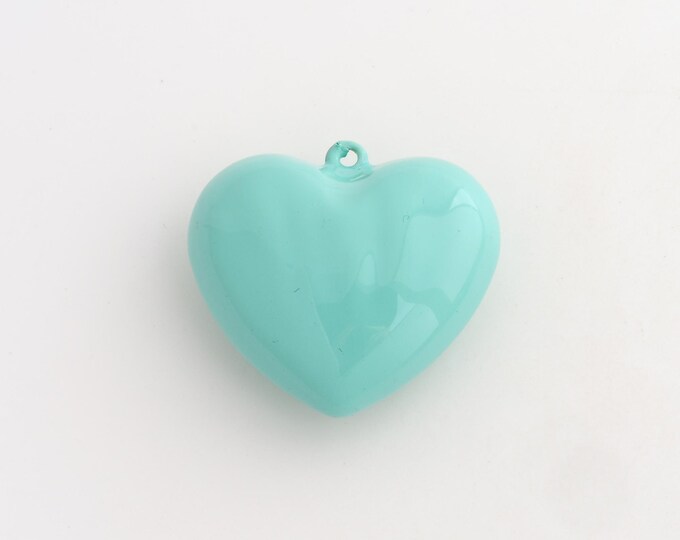 Enamel Heart Charm, Love Pendant,Heart Necklace Charm, DIY Jewelry Supplies, 38.2x40.5x18mm