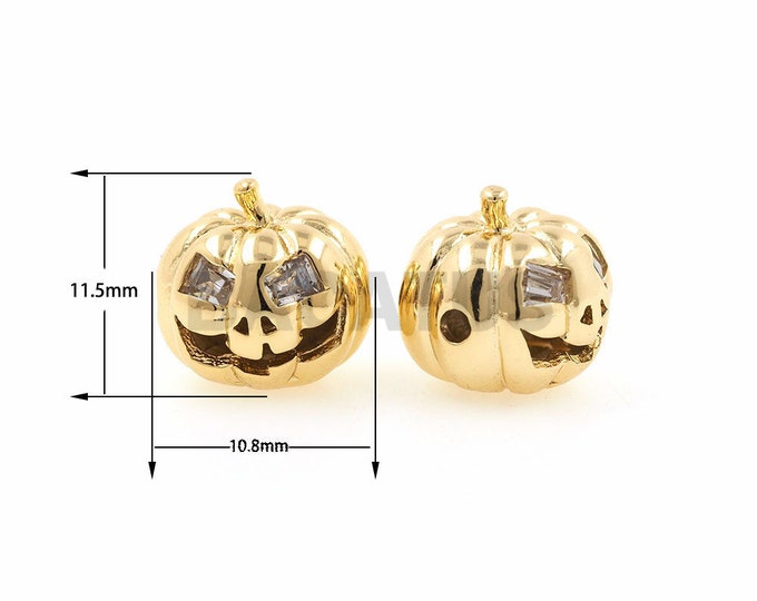 1pcs Pumpkin beads,pumpkin bracelet necklace,pumpkin beaded 11.5x10.8mm