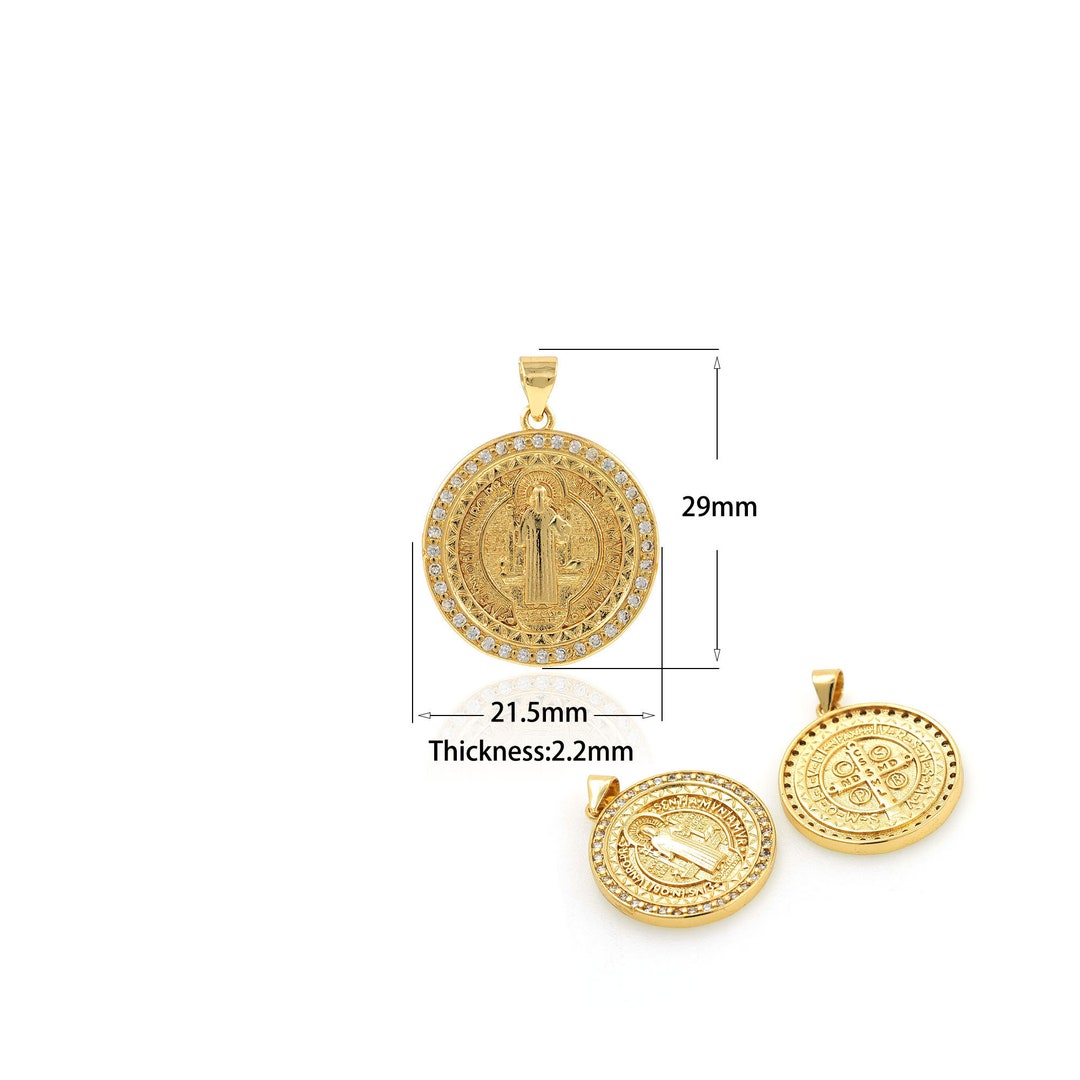 1PCS 18K Gold Virgin Mary Necklace Gold Necklace Necklace Etsy