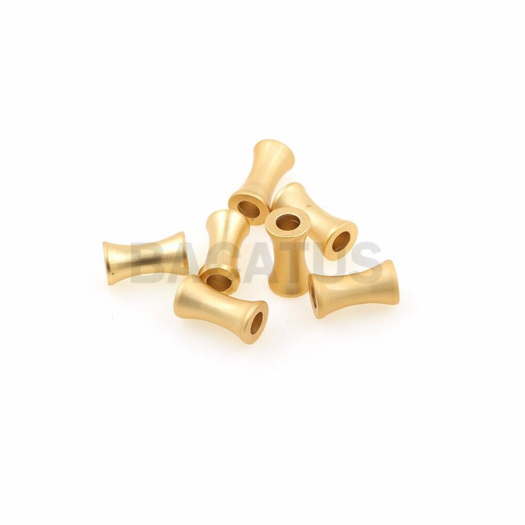 Metal Tube Beads, Tube Spacer Beads, Long Tube Beads, DIY Jewelry Brass