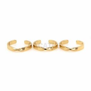 1PCS Ring Female Creative Design 18K Gold Filled Glossy Open Ring Adjustable Knotted Ring