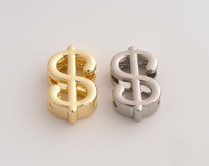 18K Gold Filled Dollar Sign Charm,Dainty Symbol Pendant,Dollar Sign Pendant ,DIY Jewelry Supplies,26.5x16.2x7.8mm