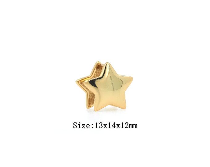 1pair 18K Gold Filling Star Earrings,Gold Dainty Star Earring,Simple Earrings,Gift for Her
