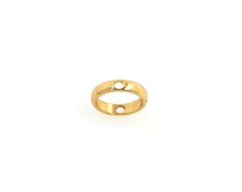 10個 18K ゴールドフィルド ラウンドスペーサービーズ ゴールドラウンドビーズ ラウンドビーズ DIY ブレスレット ネックレス イヤリング ジュエリー作り 8 x 2 mm