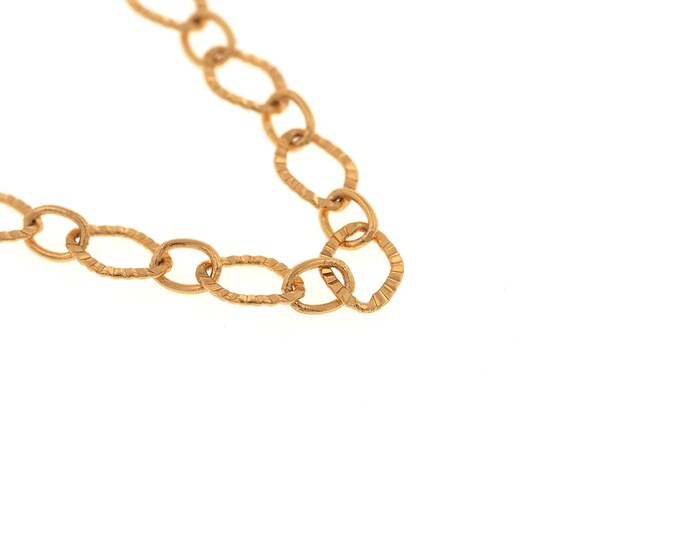 1 Meter,Layered Chain, Semi-Finished Necklace,18K Gold Filled Round Chain,Welded Chain,DIY Making Accessories,9.2x7x0.7mm