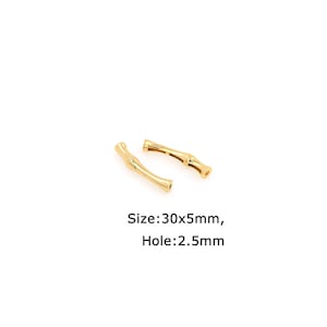 18K Gold Filled Stick Beads,Stick Beads,Gold Stick Beads,DIY Bracelet Necklace Earrings Jewelry Making