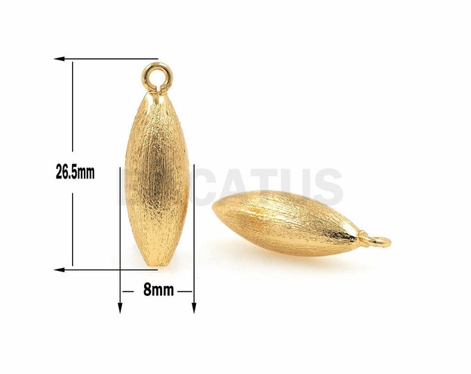 Brushed water drop, DIY jewelry bracelet necklace water drop accessories, water drop necklace, tear drop bracelet 1PCS