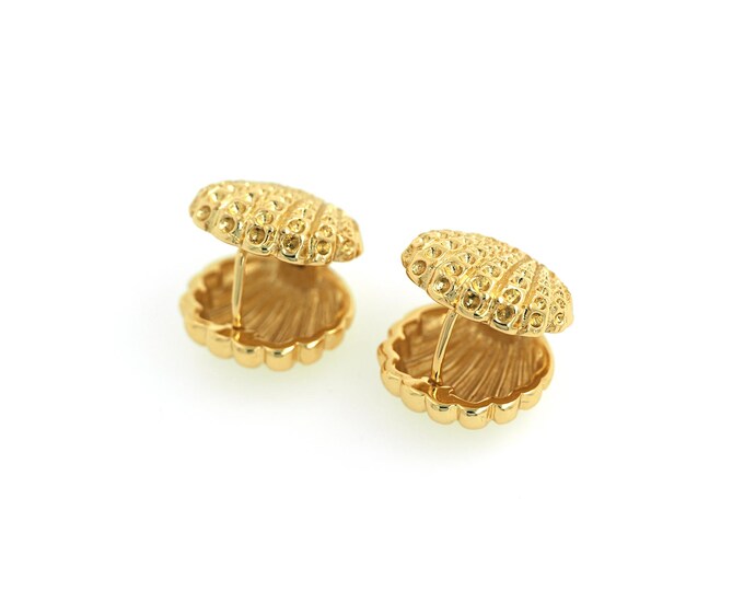 Shell Earrings,18K Gold Filled Oyster Earrings,Shell Earrings, Gift for Her,15x15x15mm