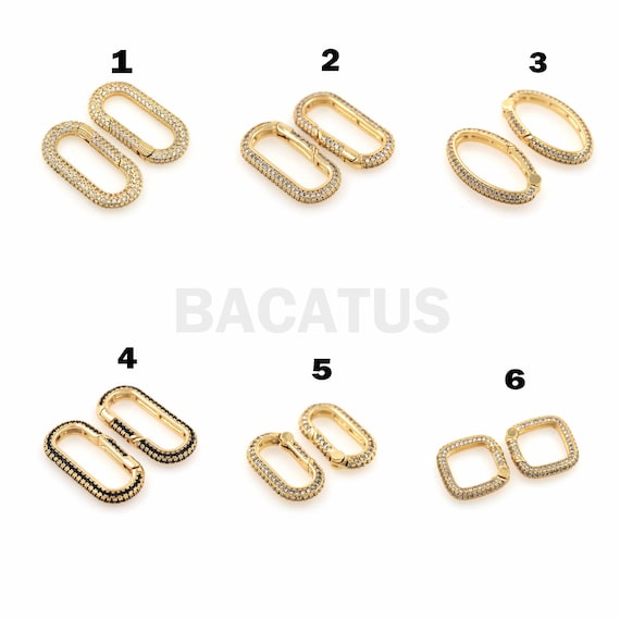 1pcs  Oval buckle, square buckle, spring buckle, carabiner buckle, micro pavé clasp, DIY bracelet/necklace jewelry buckle accessories