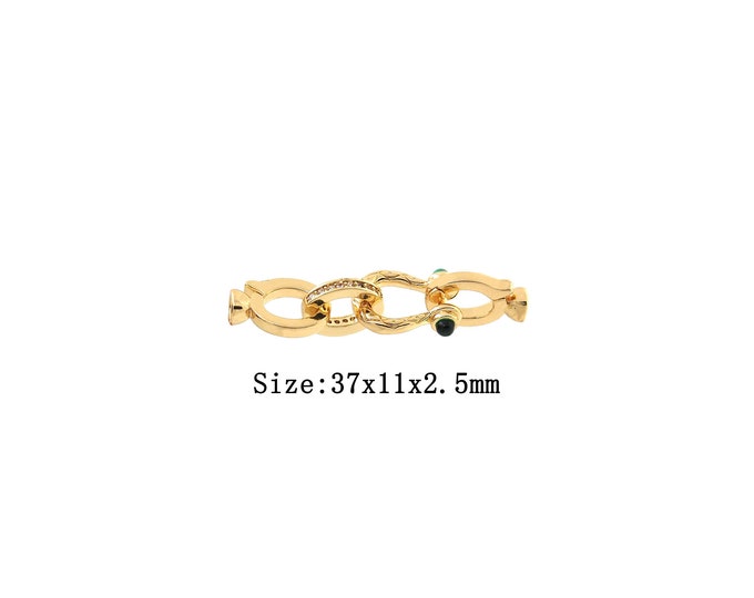 18K Gold Filled Clasp Connector,Gold Dainty Clasp Connector,Clasp Connector Bracelet Necklace for DIY Jewelry Making Supply