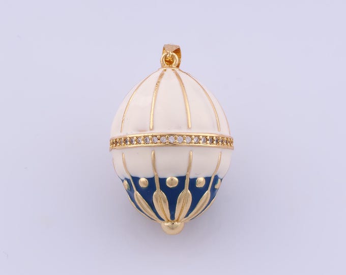 Balloon Pendant,18K Gold Filled Balloon Necklace,Micropavé CZ Balloon Pendant,DIY jewelry Making Accessorie,38.3x22.8x22.8mm