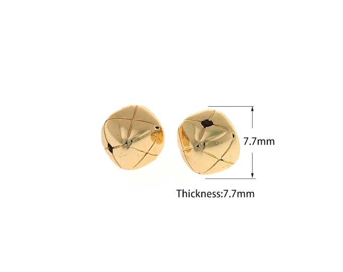 1PCS Square Beads Glossy Beads Small Hole Beads DIY Jewelry Making 18K Gold Filled Sieve-shaped Beads