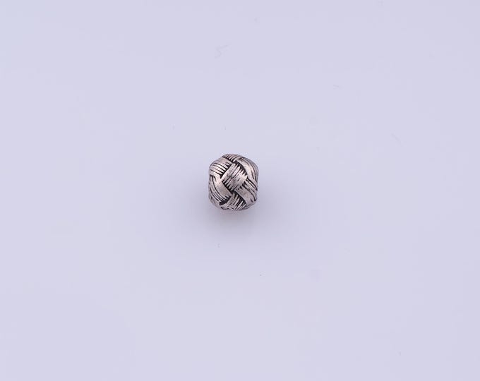 5 pcs Silver Filled Round Spacer Beads,Silver Tube Beads, Ball Beads DIY Bracelet Necklace Earrings Jewelry Making,7.3x6.2mm