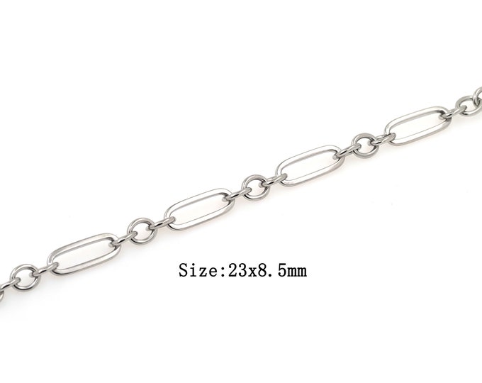 Silver Filling Dainty Chain,Simple Chain,Unfinished Chain for Bracelets Necklaces DIY Jewelry Making Supplies