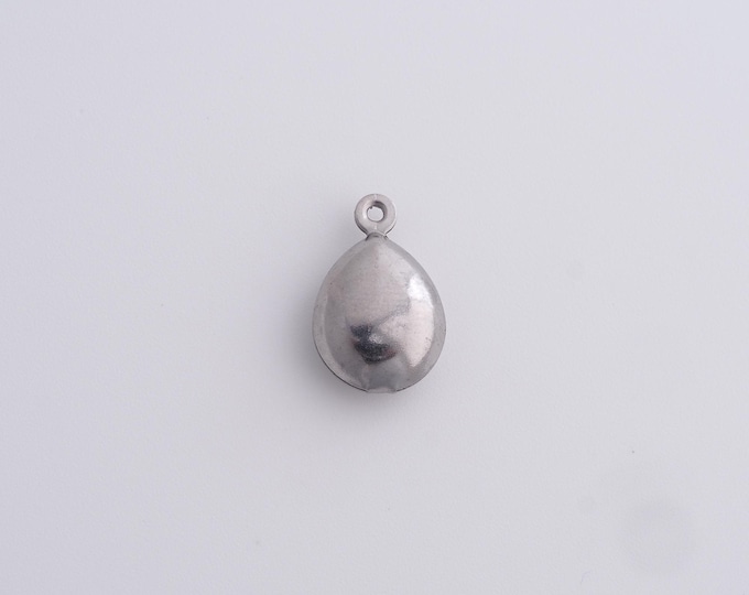 25 pcs Stainless Steel Waterdrop Pendant,Teardrop Necklace,Teardrop Shaped Pendant, DIY jewelry Making 15x9.5x5mm