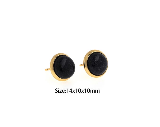 1pair 18K Gold Filling Round Stud Earrings,Gold Round Stud Earring,Simple Stud Earrings,Gift for Her