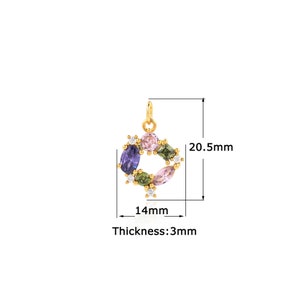 18K Gold Filled Fashion Pendant,Gold Dainty Dainty Charms,Simple pendant Bracelet Necklace for DIY Jewelry Making Supply