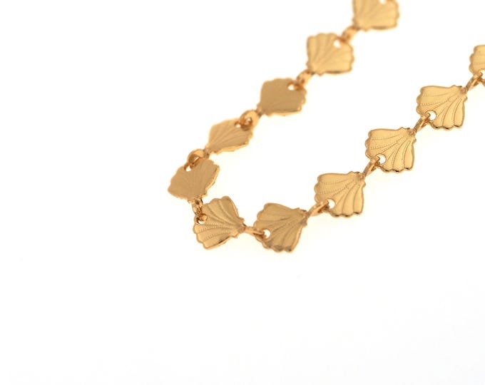 1 Meter,Gold Shell Chain,18K Gold Filled Layered Chain,Unfinished Necklace,Gold Necklace,Thick Chain, DIY Necklace Accessories,9x6x0.5mm