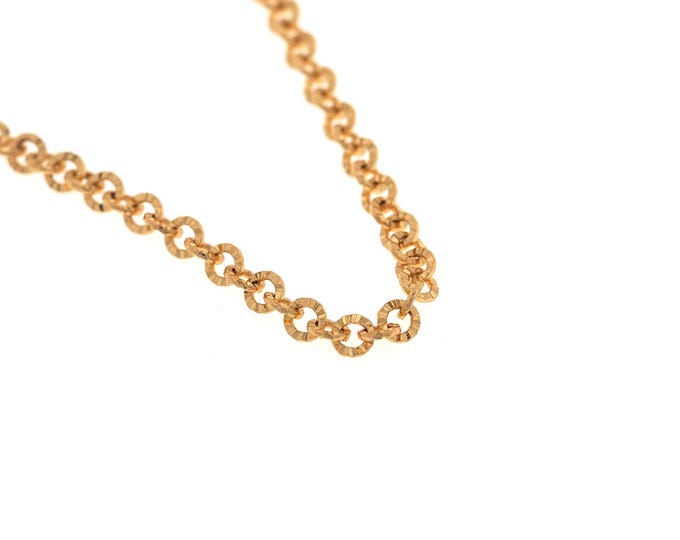 1 meter Welded Chain, 18K Gold Filled Round Chain, Gold Rectangular Chain, Gold brass Chain, Suitable For Jewelry Making Supplies,4.3x0.6mm