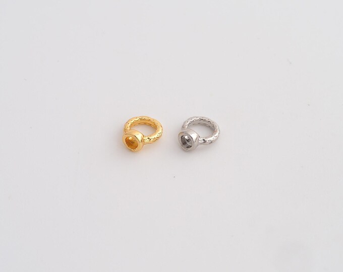 10 pcs Gold Round Bead Cap, 18K Gold Filld Pendant Bead Cap,for Jewelry Making Supplies,7.8x7x3.8mm