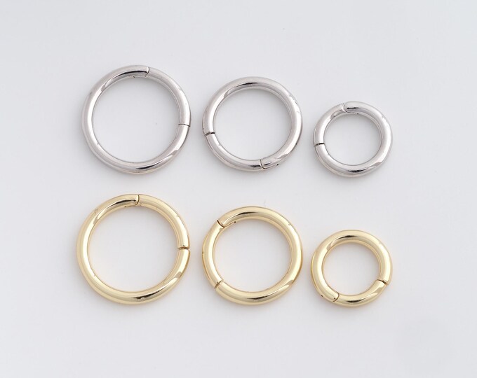 1 pcs 18K Gold Filled Circle Jewelry Clasp,Round Clasp,Circle Lock Clasp,Bracelet Clasp,Clasp Charm