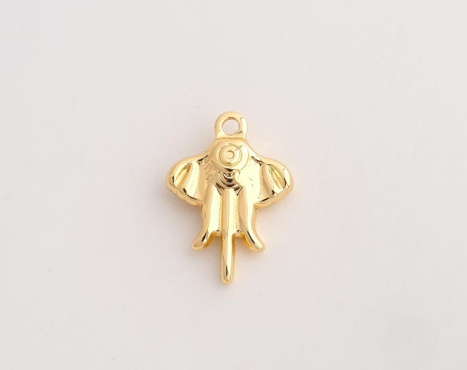 18K Gold Filled Swallow Charm,Dainty Flying Pendant,Animal Pendant ,DIY Jewelry Supplies,25x18x4.8mm