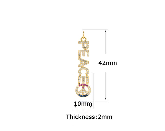 18K Gold Filled Letter pendant,Gold Dainty Letter Charms,Simple pendant Bracelet Necklace for DIY Jewelry Making Supply