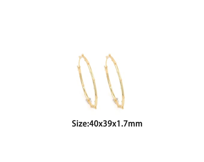 1pair 18K Gold Filling Round Earrings,Gold Dainty Round Earring,Simple Earrings,Gift for Her