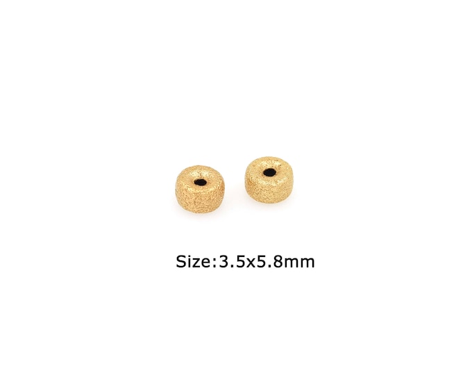 18K Gold Filled Tube Beads,Tube Beads,Gold Tube Beads,DIY Bracelet Necklace Earrings Jewelry Making