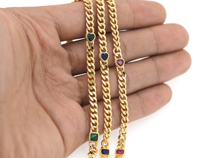 18K Gold Filled Dainty Gold Chain,Unique Gold Chain,Thick Gold Chain,Unfinished Chain for Bracelets Necklaces DIY Jewelry Making Supplies