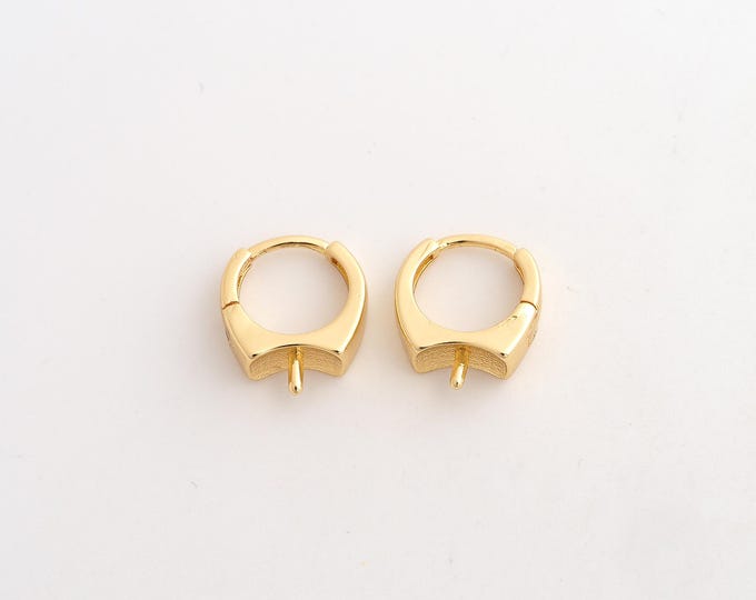 18K Gold Filled Hoop Earrings,Gold Hugging Hoop Earrings,Earring Accessories,Gift for Her,14x12x4.2mm