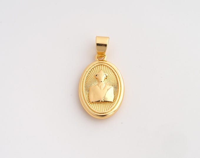 5 pcs 18K Gold Filled Magician Charm,Dainty Magician Pendant,Magician Pendant ,DIY Jewelry Supplies,27.3x13.7x3.4mm