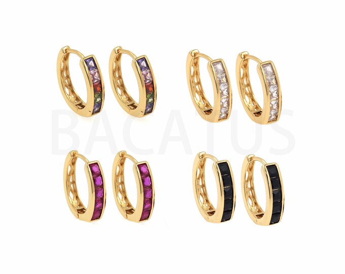 Oval Hoops Earrings, 18K Gold Filled Fashion Earrings, Round Earrings, Round Pierced Earrings, A Gift For Her, 19x17.5x4.5mm