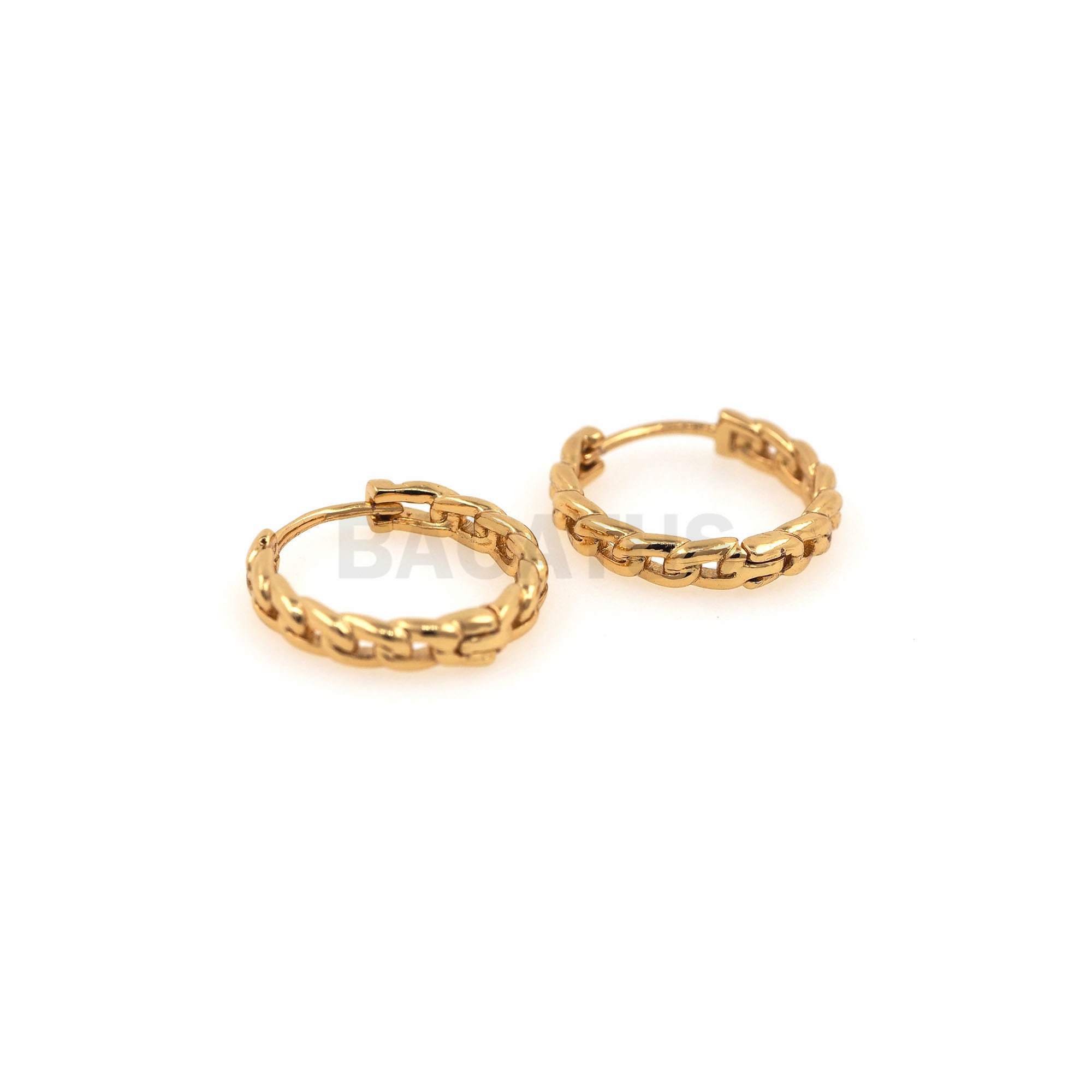 thumbnail image 2 of 18K Gold Plated Pro Hoop Earrings For Women, Knot Trendy Twist Ropes Baroque Gold Hoop Earrings Dainty Chunky Open Hoop Gold Earrings 925 Sterling Silver 2 of 13
