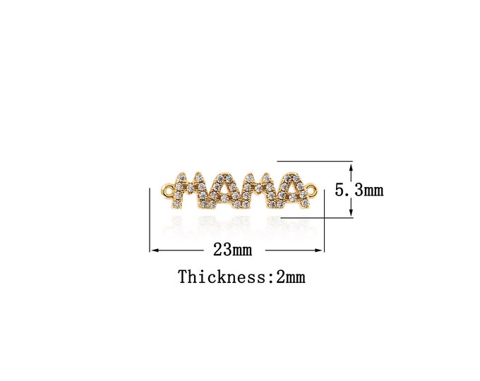 18K Gold Filled Letter Pendant, Gold Dainty Letter Charms,Simple pendant Bracelet Necklace for DIY Jewelry Making Supply