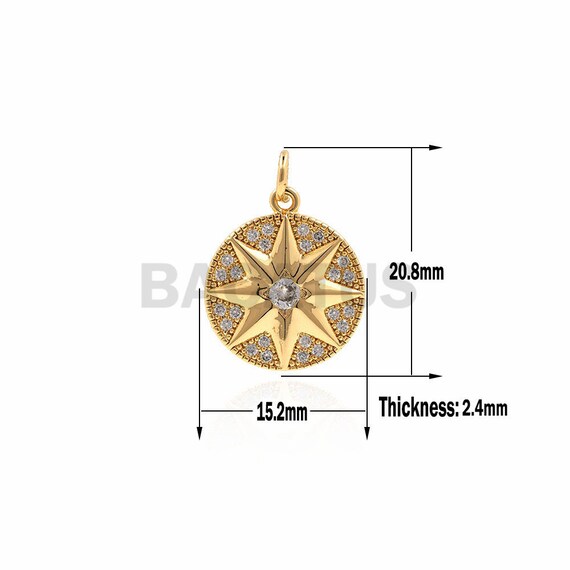 STAR JEWELRY　925 K14 CZ Layered CZ Crescent & Star Necklace – Sterling Forever