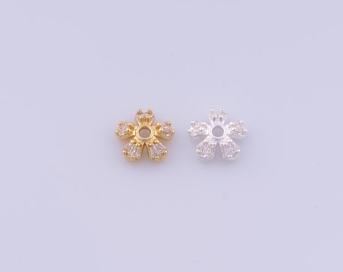 18K Gold Filled Flower Bead Caps,Flower Caps,Flower Bead Caps,Spacer Jewelry, DIY Jewelry Making,9.8x3.5mm